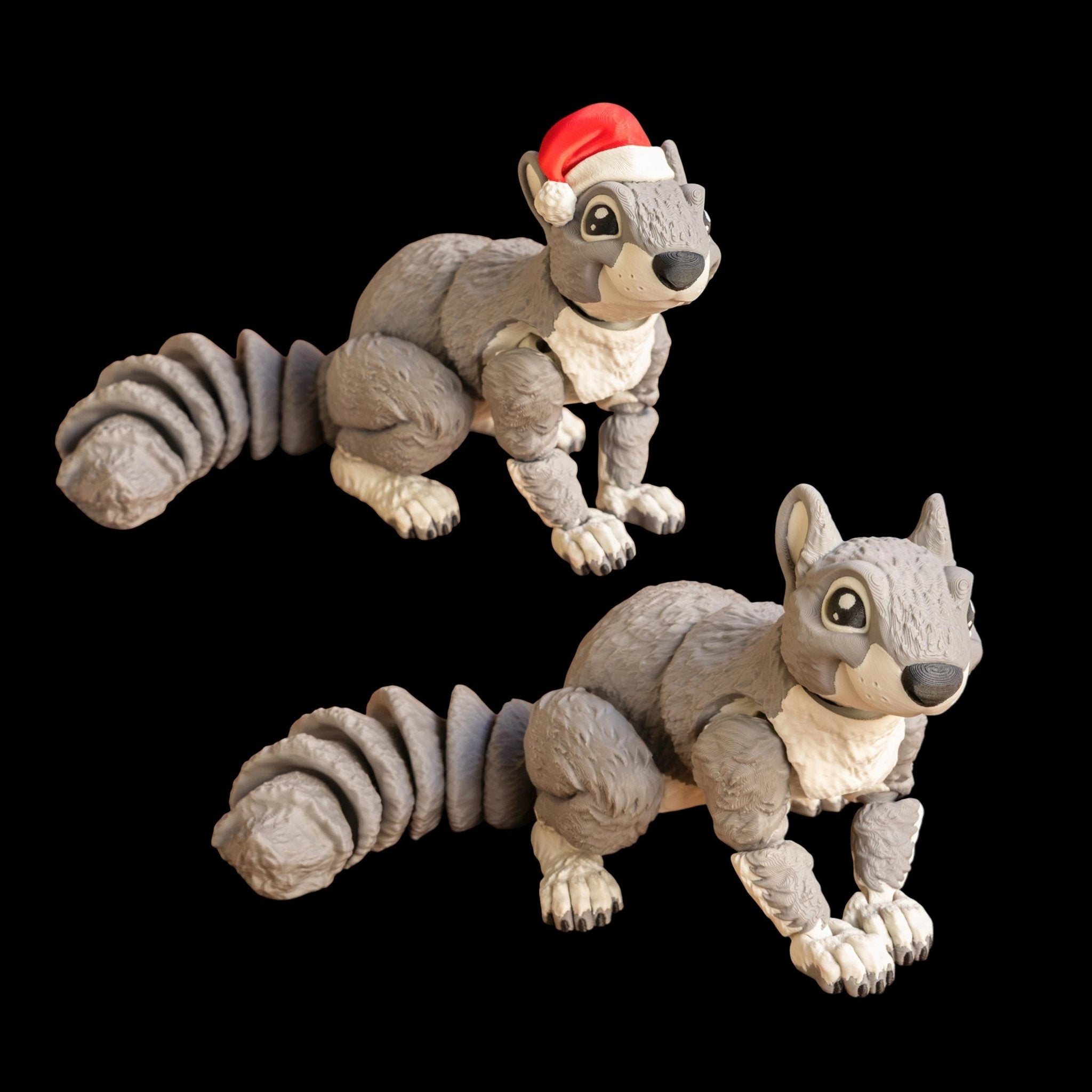 Articulated Squirrel Figure Office Decoration Christmas Animal Lover Woodland Creature Flexible Joint - JM Designs