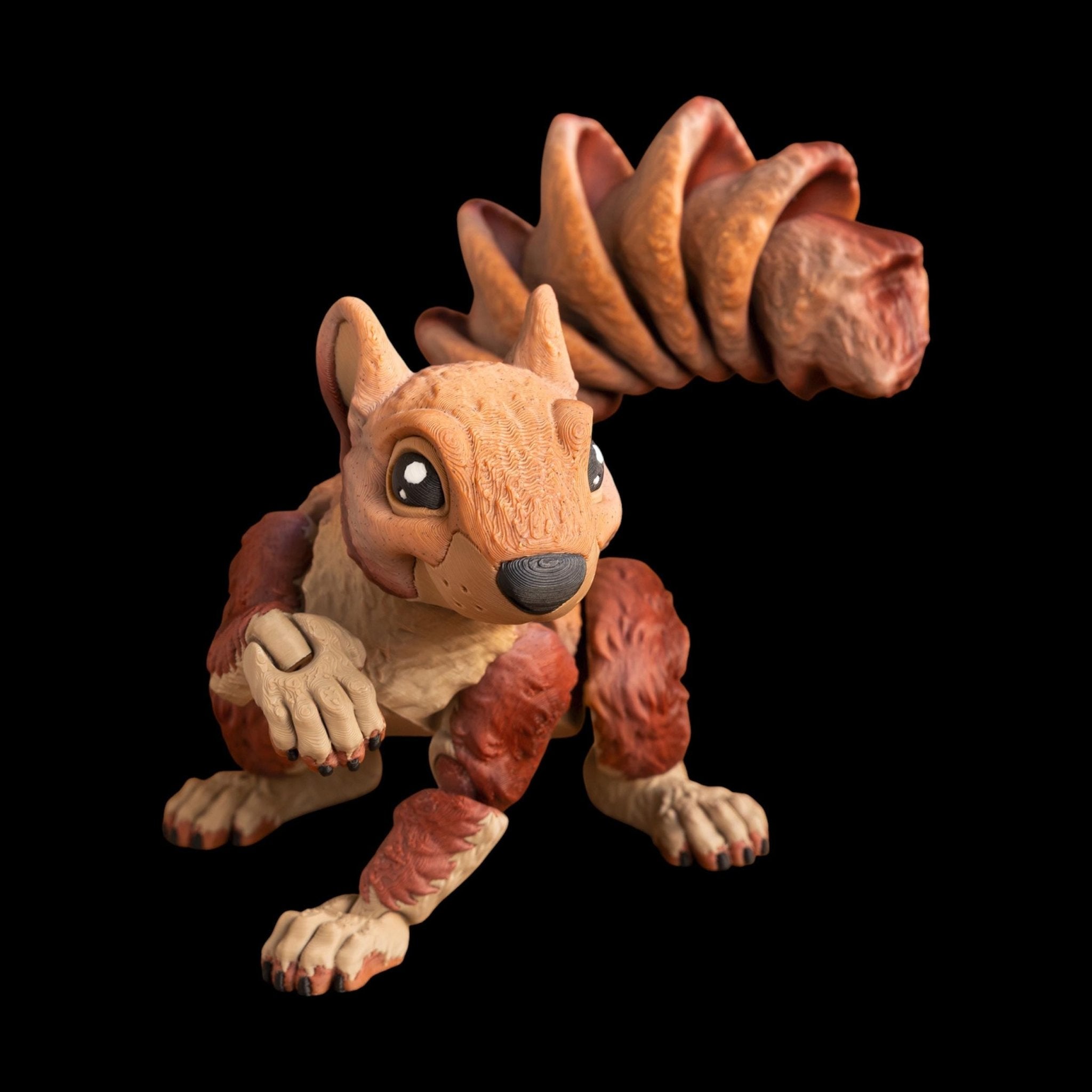 Articulated Squirrel Figure Office Decoration Christmas Animal Lover Woodland Creature Flexible Joint - JM Designs