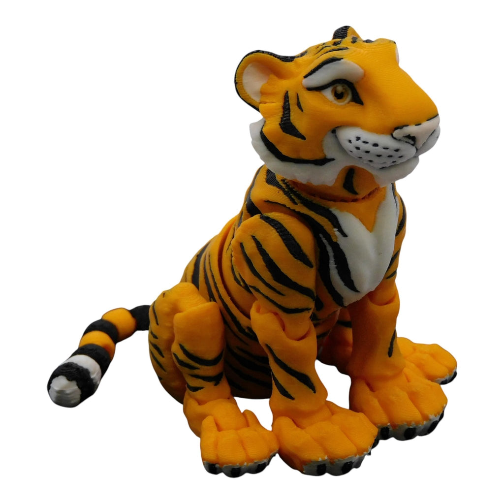 Articulated Tiger Possible Figure Desk Toy Collectible Animal Decoration Office Accessory Movable Joint - JM Designs