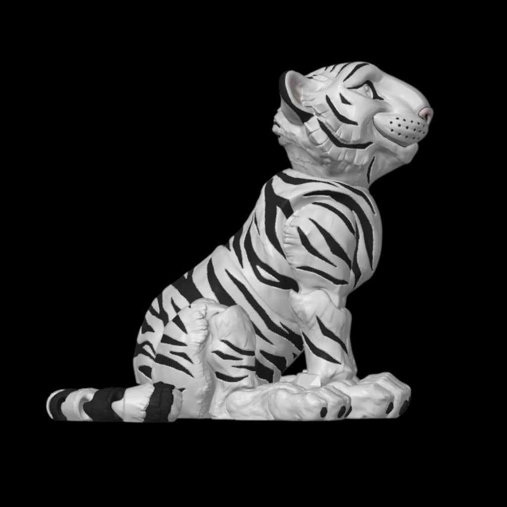 Articulated Tiger Possible Figure Desk Toy Collectible Animal Decoration Office Accessory Movable Joint - JM Designs