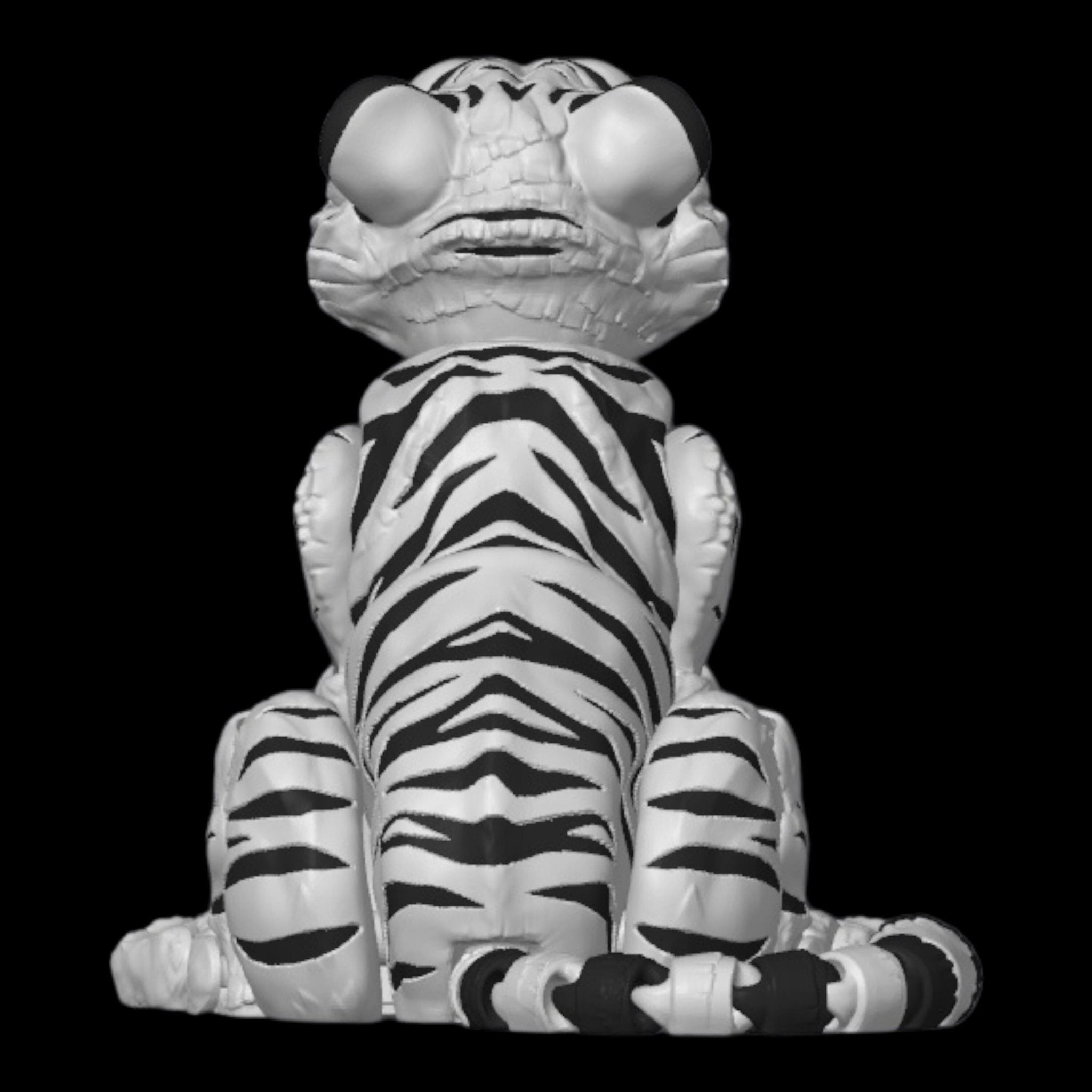 Articulated Tiger Possible Figure Desk Toy Collectible Animal Decoration Office Accessory Movable Joint - JM Designs