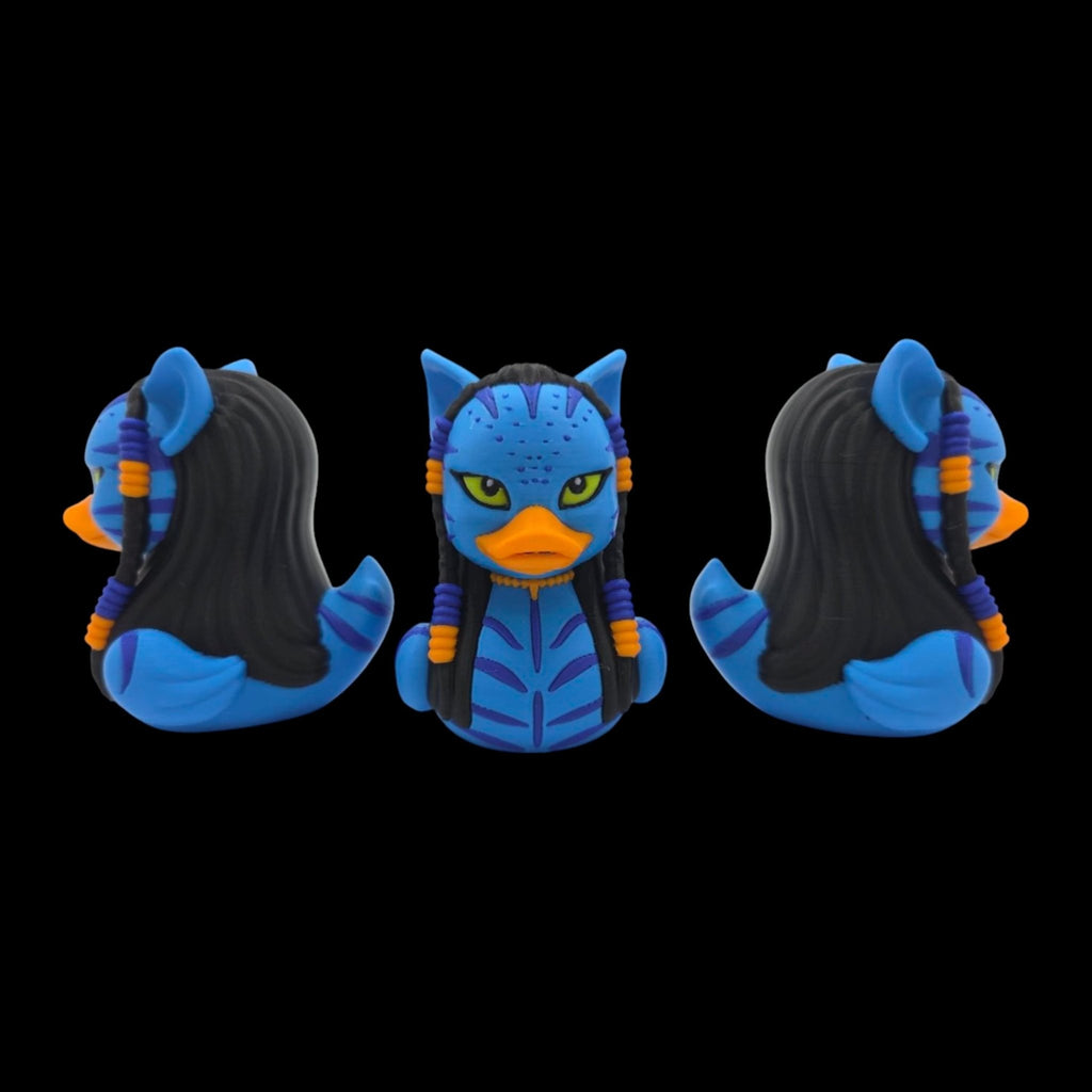 Avatar Duck Inspired Figurine Blue Warrior Collectible Desk Display Fantasy Creature Decoration Sci Fi Movie - JM Designs