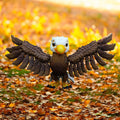 Bald Eagle Ornament, Posable 3D Printed Desk Decoration for Wildlife Display - JM Designs
