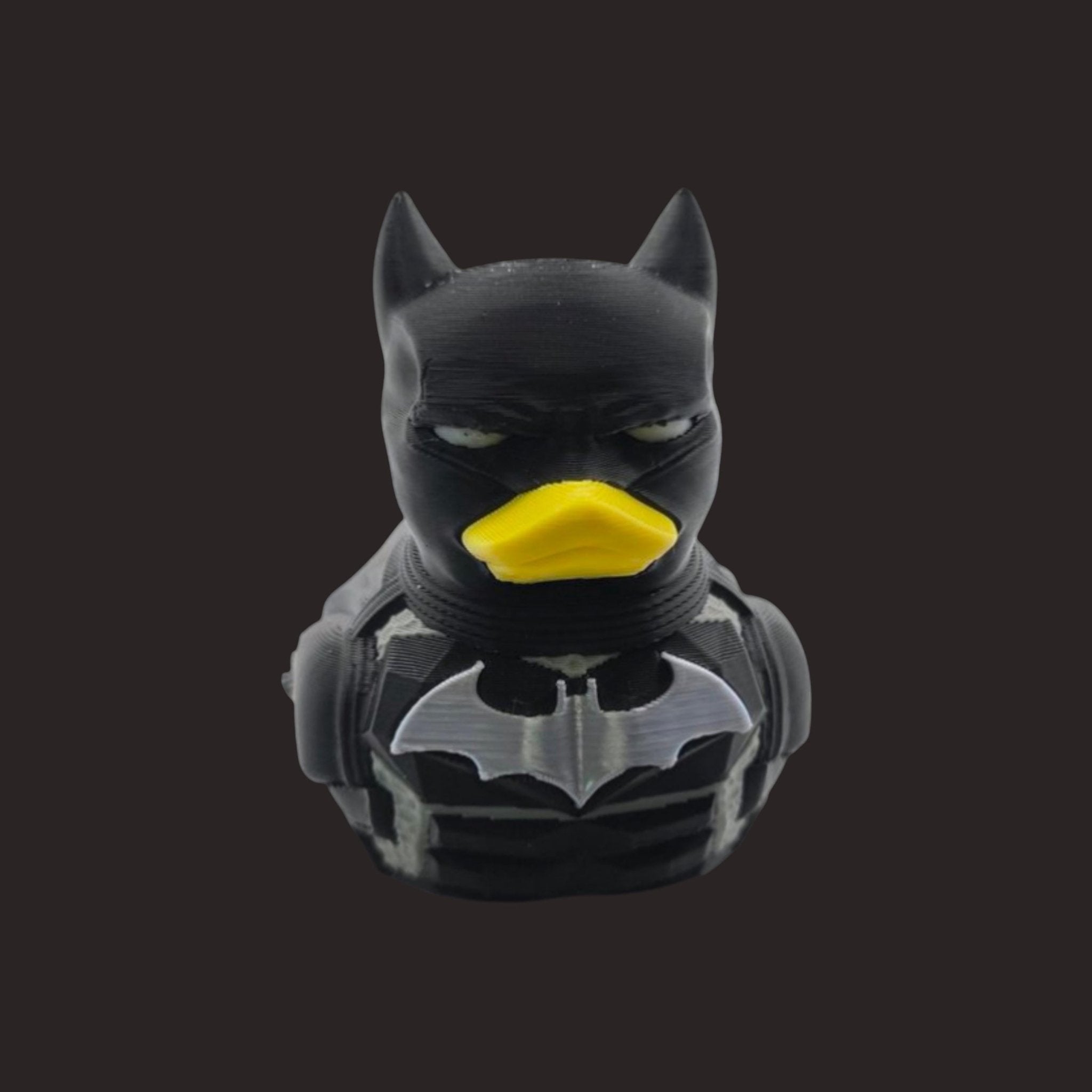 Batman Inspired Duck Figure Desk Decoration Comic Character Collectible Black Toy Gift Geek Ornament Display - JM Designs