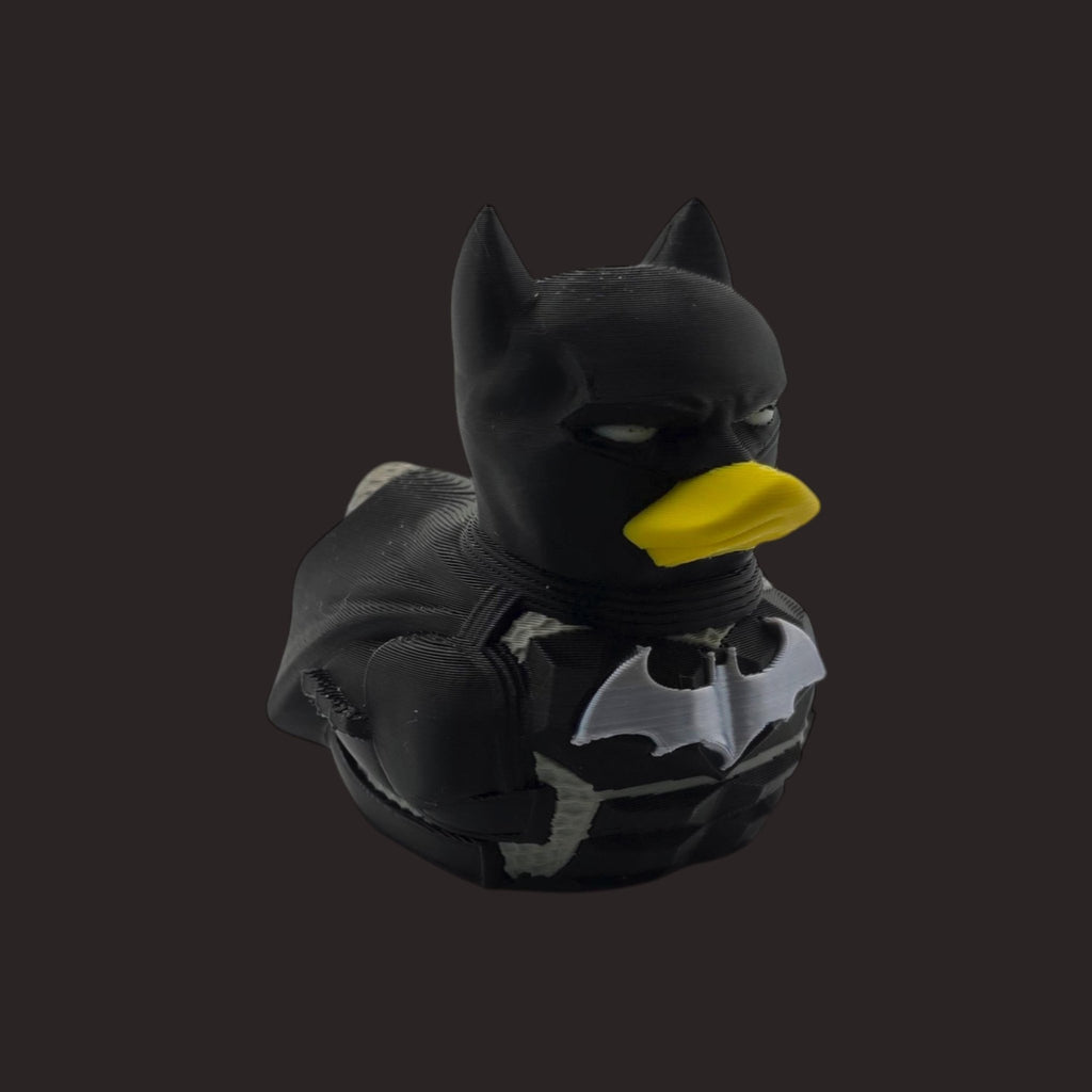 Batman Inspired Duck Figure Desk Decoration Comic Character Collectible Black Toy Gift Geek Ornament Display - JM Designs