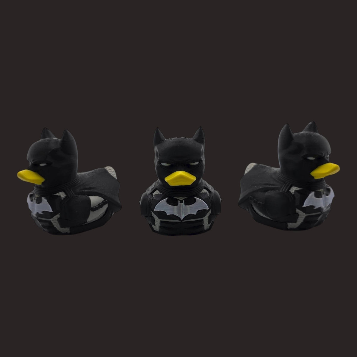 Batman Inspired Duck Figure Desk Decoration Comic Character Collectible Black Toy Gift Geek Ornament Display - JM Designs