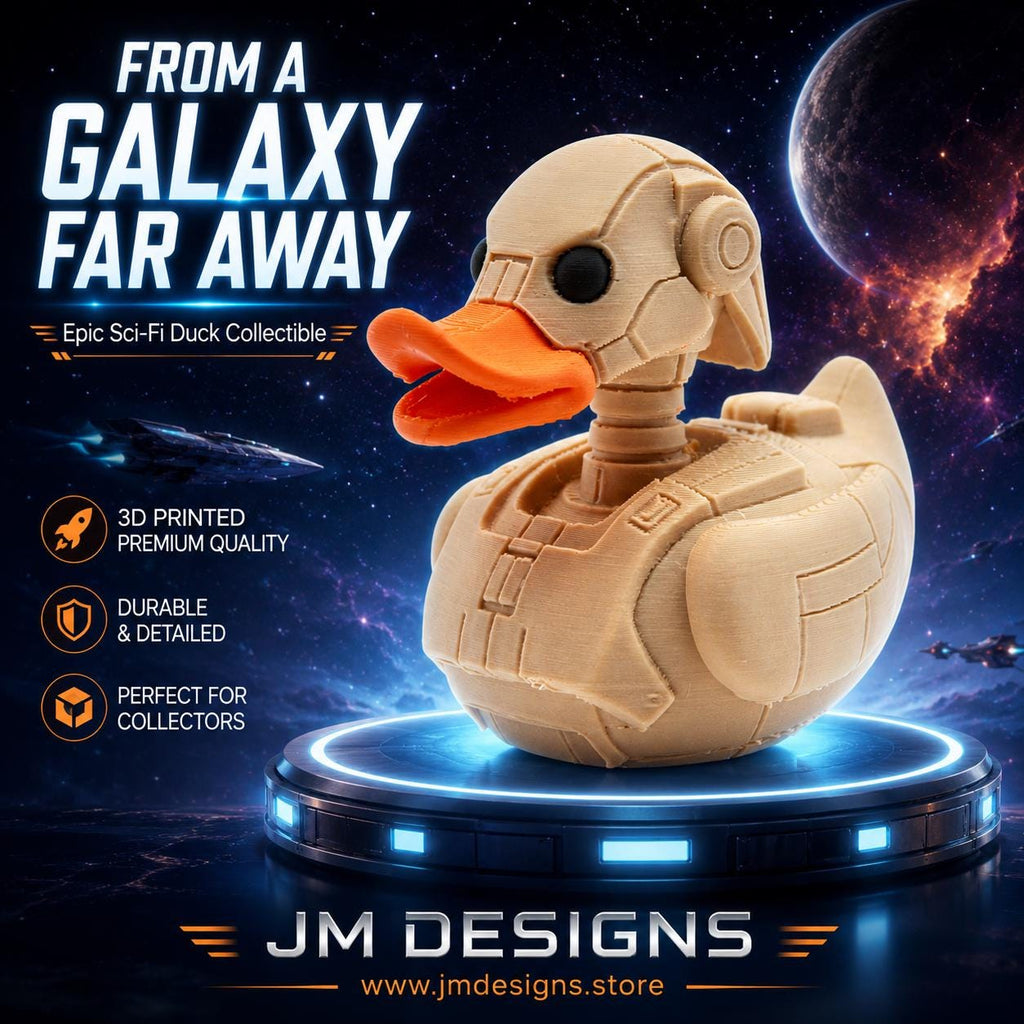 Battle Droid Inspired Duck Desk Display Shelf Decoration Robot Design Character Model Battle Droid Mashup Figurine Sci Fi - JM Designs