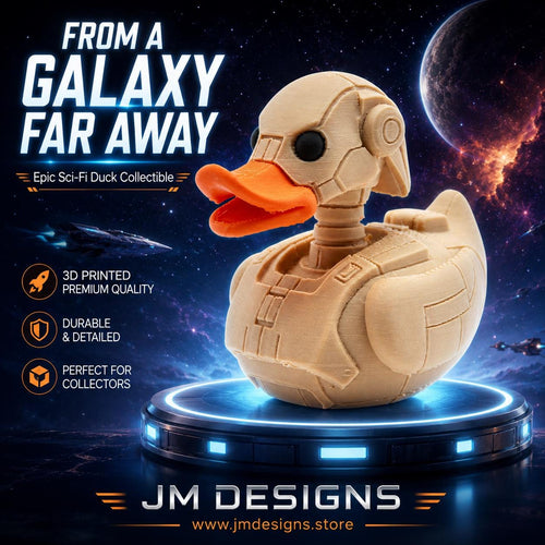 Battle Droid Inspired Duck Desk Display Shelf Decoration Robot Design Character Model Battle Droid Mashup Figurine Sci Fi - JM Designs
