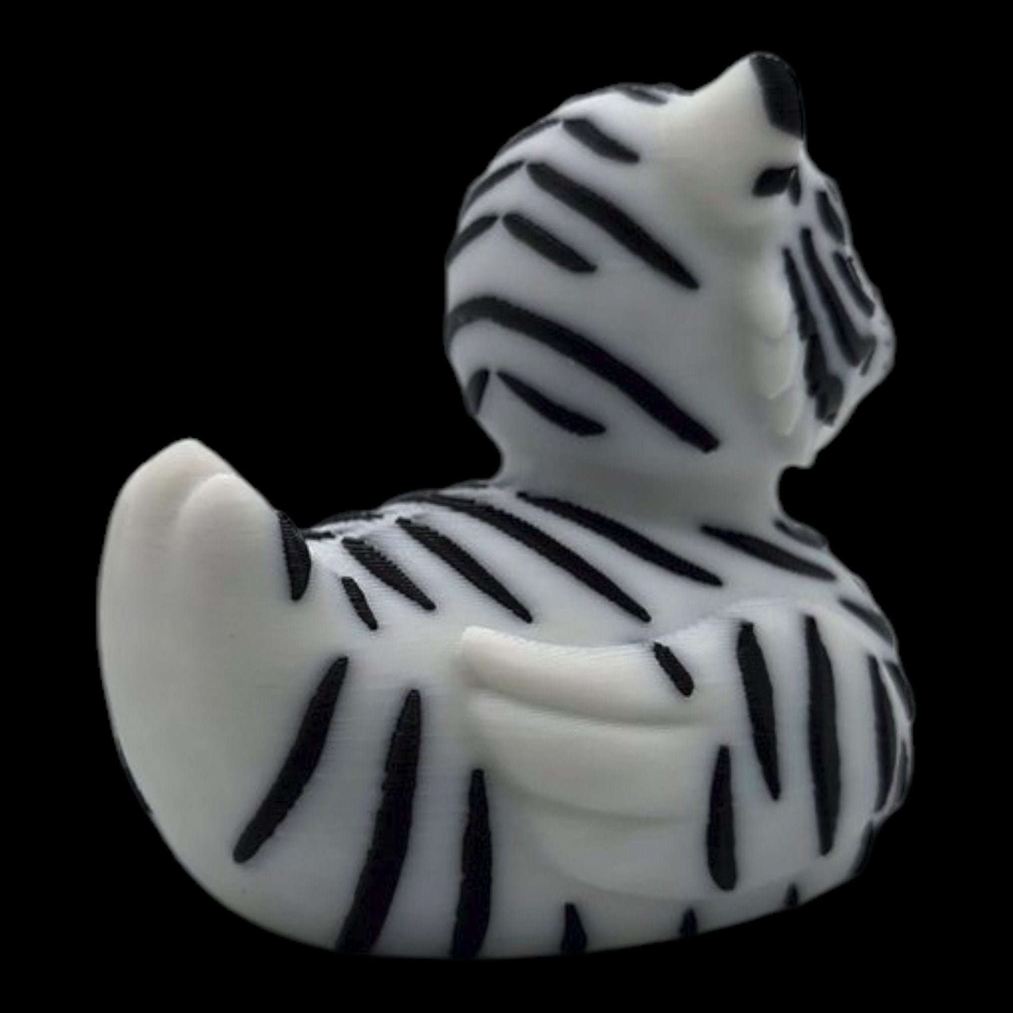 Bengal Tiger Duck White & Orange Zoo Theme Party Favor Kids Bathroom Shelf Accent Jungle Nursery - JM Designs
