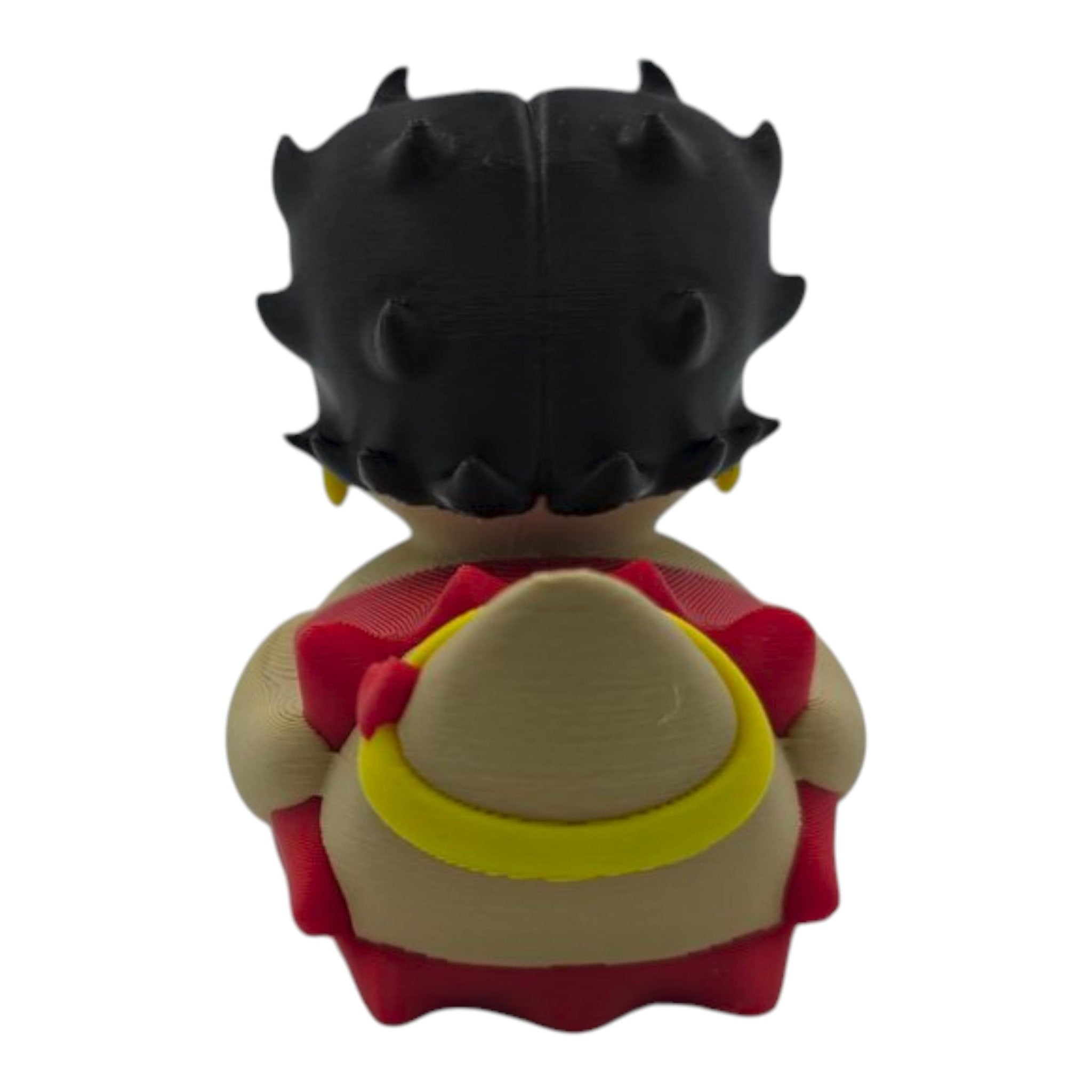 Betty Boop Inspired Duck Figure Physical Pla Printed Collectible Retro Cartoon Style Desk Decor Cute Animation Fans - JM Designs