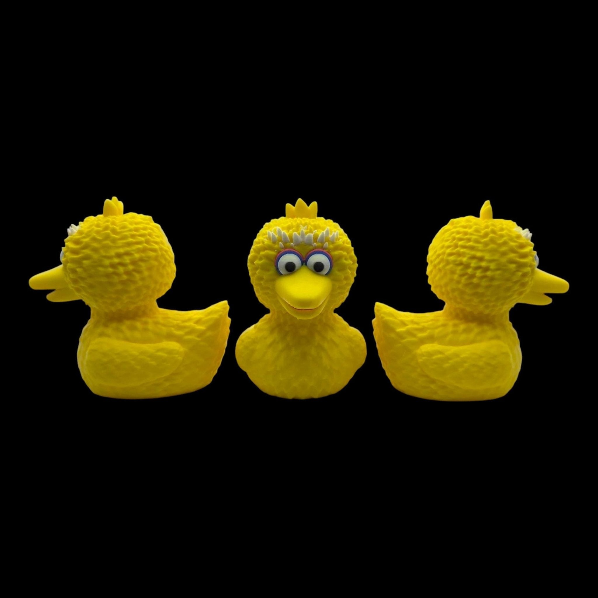 Big Bird Duck Bath Toy, 3D Printed Sesame Street Character for Fun Time - JM Designs