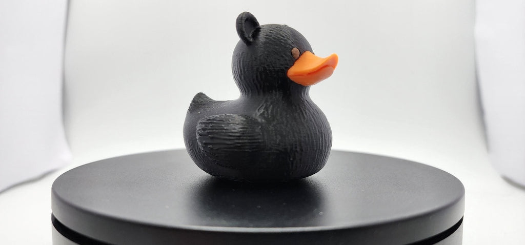 Black Bear Duck: 3D Printed Bath Toy for Toddlers, Safe and Fun - JM Designs