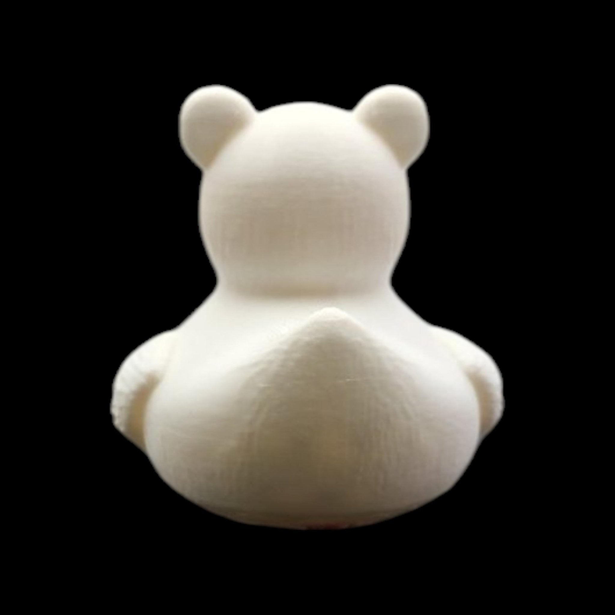 Black Bear Duck: 3D Printed Bath Toy for Toddlers, Safe and Fun - JM Designs