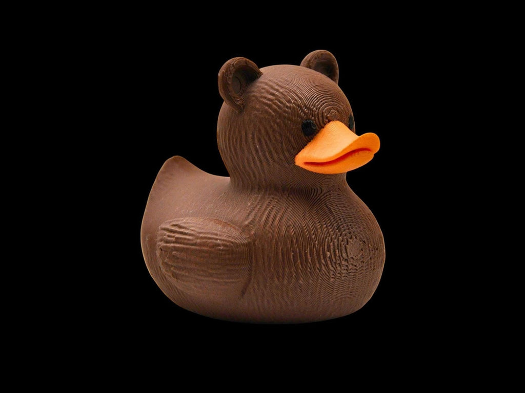 Black Bear Duck: 3D Printed Bath Toy for Toddlers, Safe and Fun - JM Designs