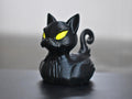 Black Cat Duck Figurine, Spooky 3D Printed Carnival Cruise - JM Designs