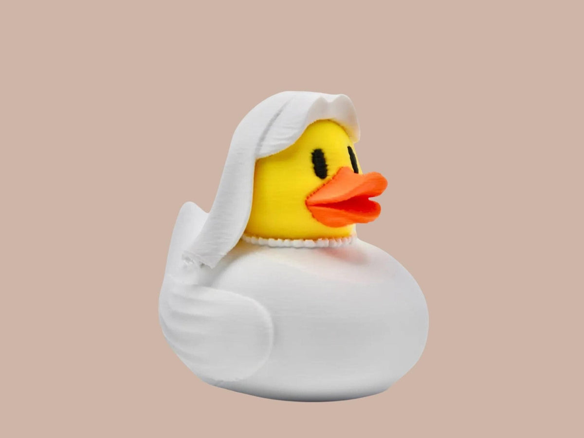 Bride & Groom Duck Wedding Cake Topper, Keepsake Set for Newlyweds - JM Designs