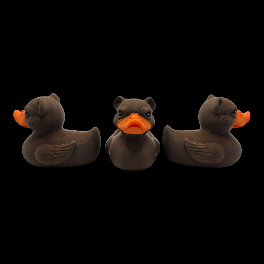 Bulldog Duck Figurine Animal Hybrid Figure Toy Desk Decoration Novelty Gift Idea Present Collector Item Office Accessory Dashboard Ornament - JM Designs