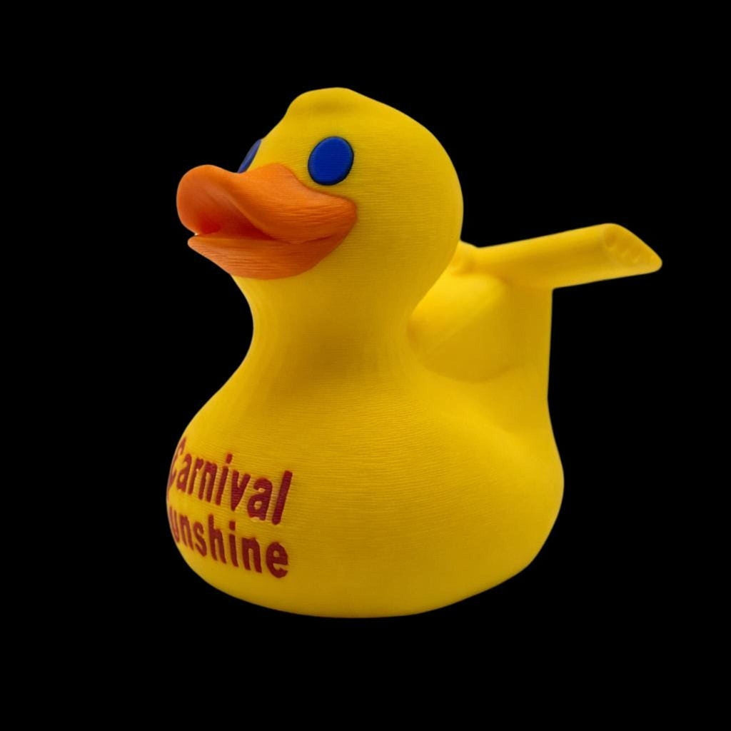 Carnival Cruise Inspired Duck, 3D Printed Novelty with Custom Ship Name - JM Designs