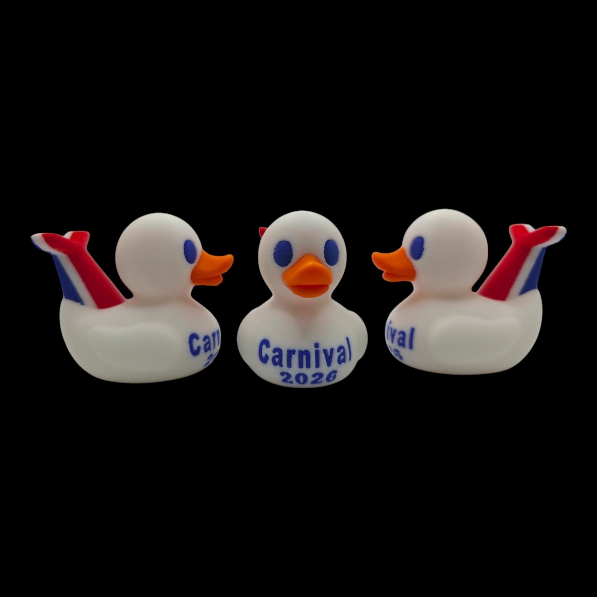 Carnival Inspired Cruise Souvenir Duck Collectible Patriotic Theme Red White Blue Commemorative Travel Keepsake Vacation Memento - JM Designs