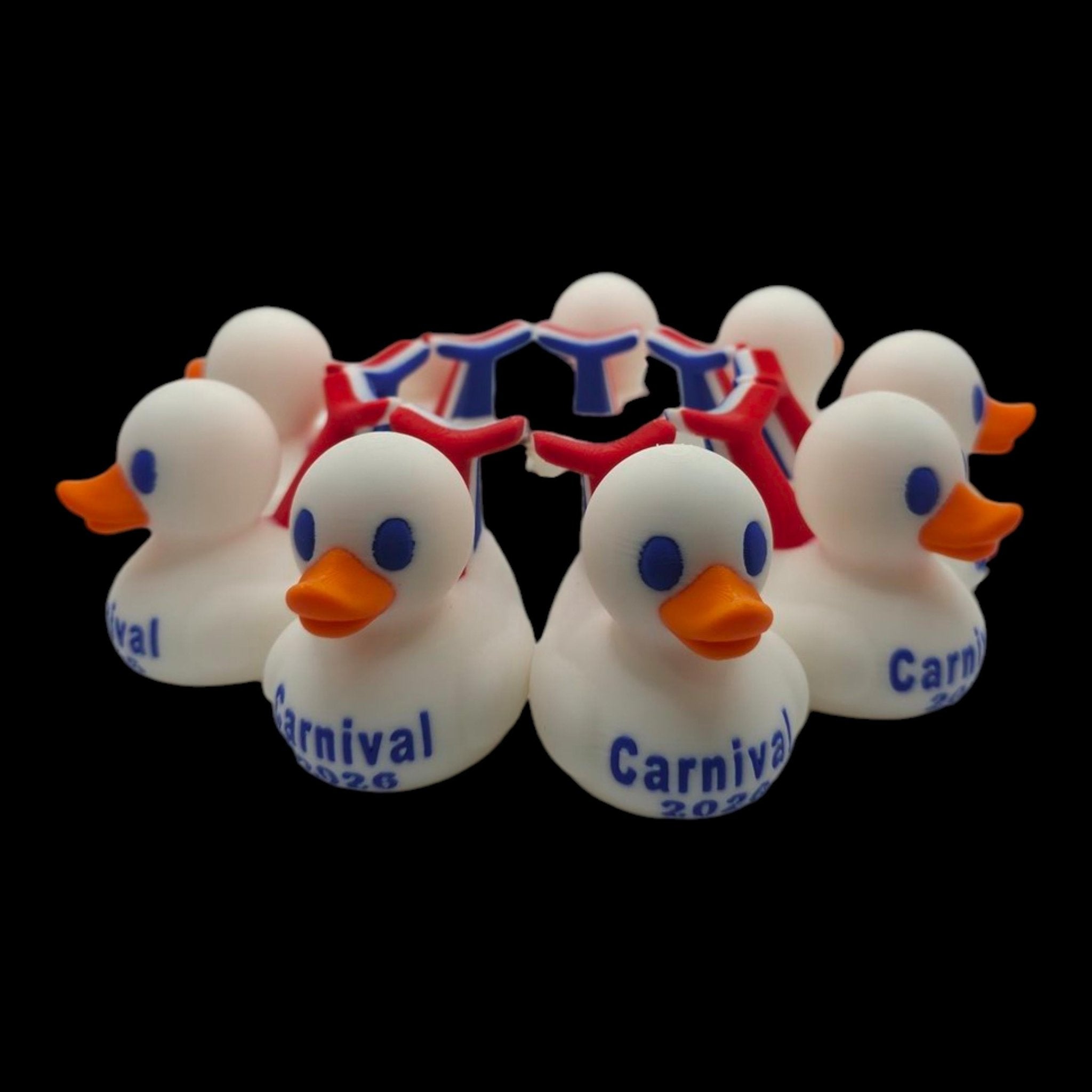 Carnival Inspired Cruise Souvenir Duck Collectible Patriotic Theme Red White Blue Commemorative Travel Keepsake Vacation Memento - JM Designs