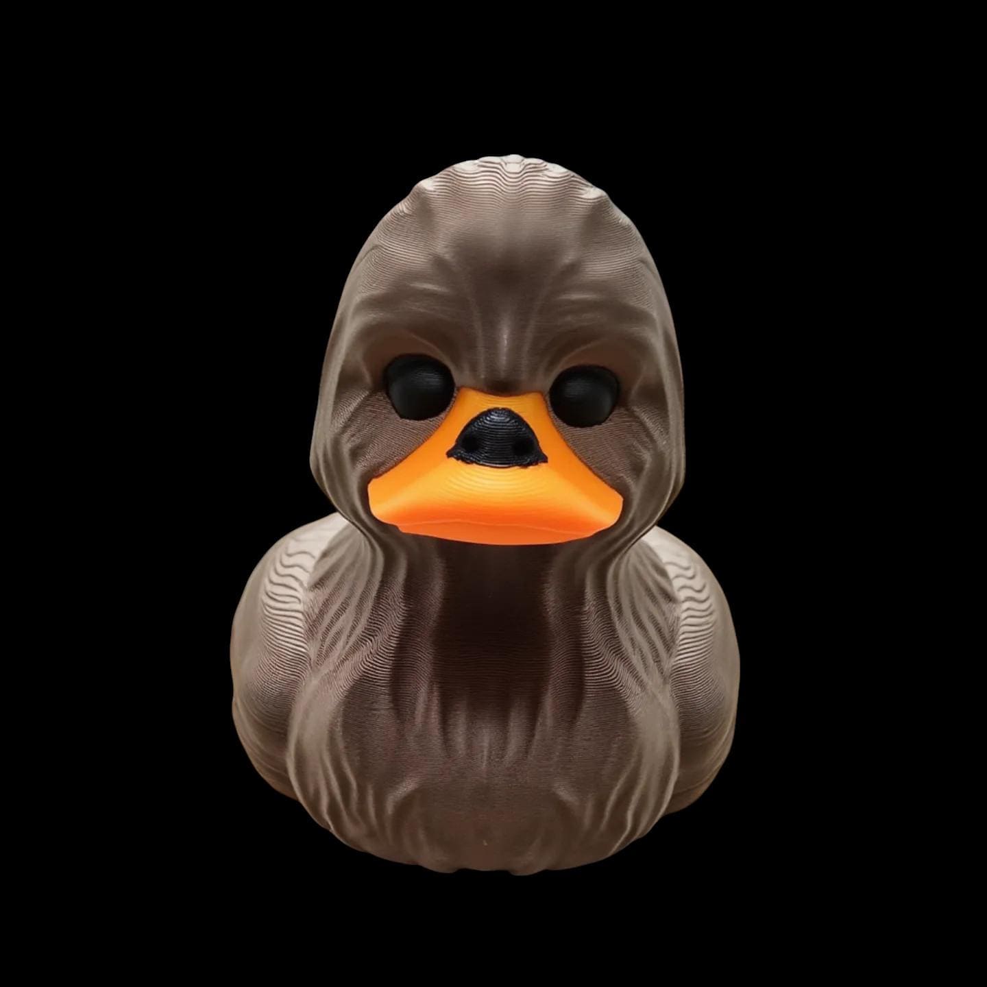 Chewbacca inspired Duck Star Wars Collectible Figure Display Item Desk Accessory Geek Nerdy Decoration Wookie Toy Movie character - JM Designs
