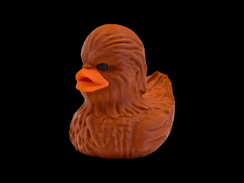 Chewbacca inspired Duck Star Wars Collectible Figure Display Item Desk Accessory Geek Nerdy Decoration Wookie Toy Movie character - JM Designs