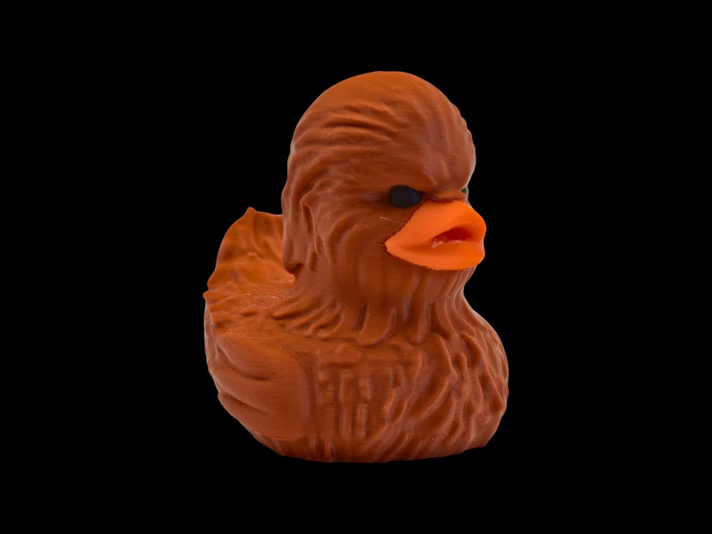 Chewbacca inspired Duck Star Wars Collectible Figure Display Item Desk Accessory Geek Nerdy Decoration Wookie Toy Movie character - JM Designs