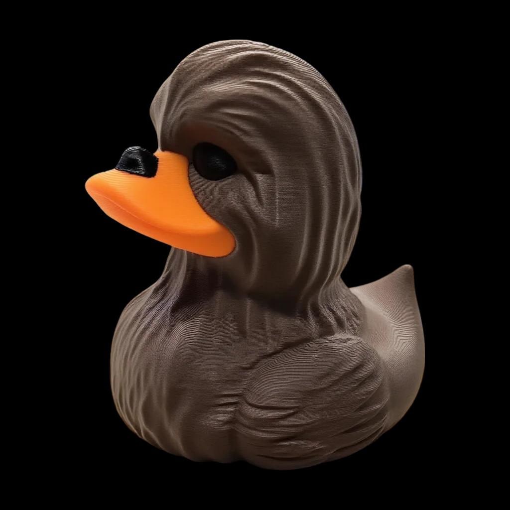 Chewbacca inspired Duck Star Wars Collectible Figure Display Item Desk Accessory Geek Nerdy Decoration Wookie Toy Movie character - JM Designs