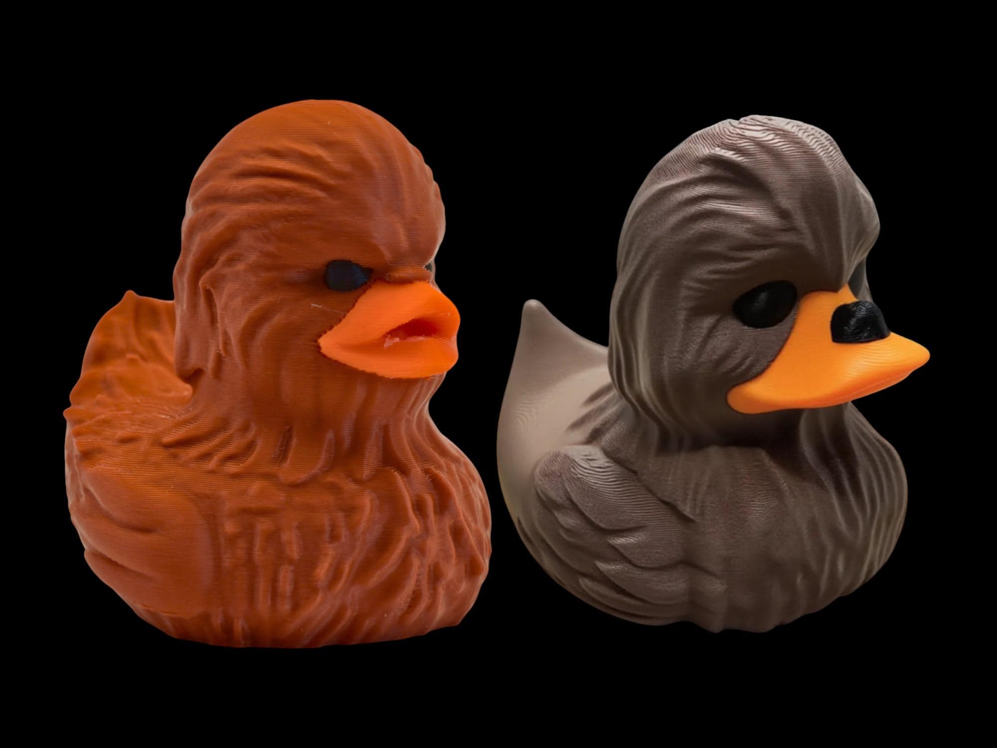 Chewbacca inspired Duck Star Wars Collectible Figure Display Item Desk Accessory Geek Nerdy Decoration Wookie Toy Movie character - JM Designs