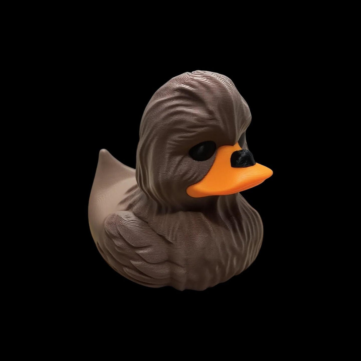 Chewbacca inspired Duck Star Wars Collectible Figure Display Item Desk Accessory Geek Nerdy Wookie Toy Movie character