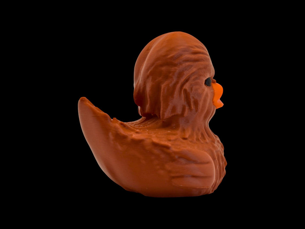 Chewbacca inspired Duck Star Wars Collectible Figure Display Item Desk Accessory Geek Nerdy Decoration Wookie Toy Movie character - JM Designs