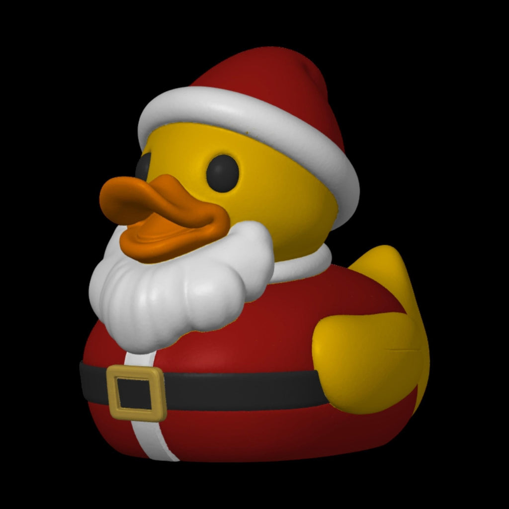 Christmas Duck Santa and Mrs Claus Holiday Decoration Collectible Toy Gift Bathroom Decor Festive Figurine Set Display Tree Ornament - JM Designs