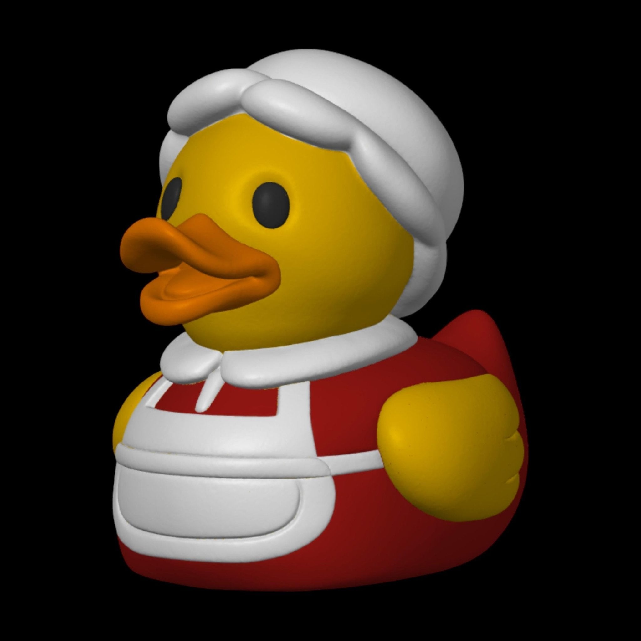 Christmas Duck Santa and Mrs Claus Holiday Decoration Collectible Toy Gift Bathroom Decor Festive Figurine Set Display Tree Ornament - JM Designs