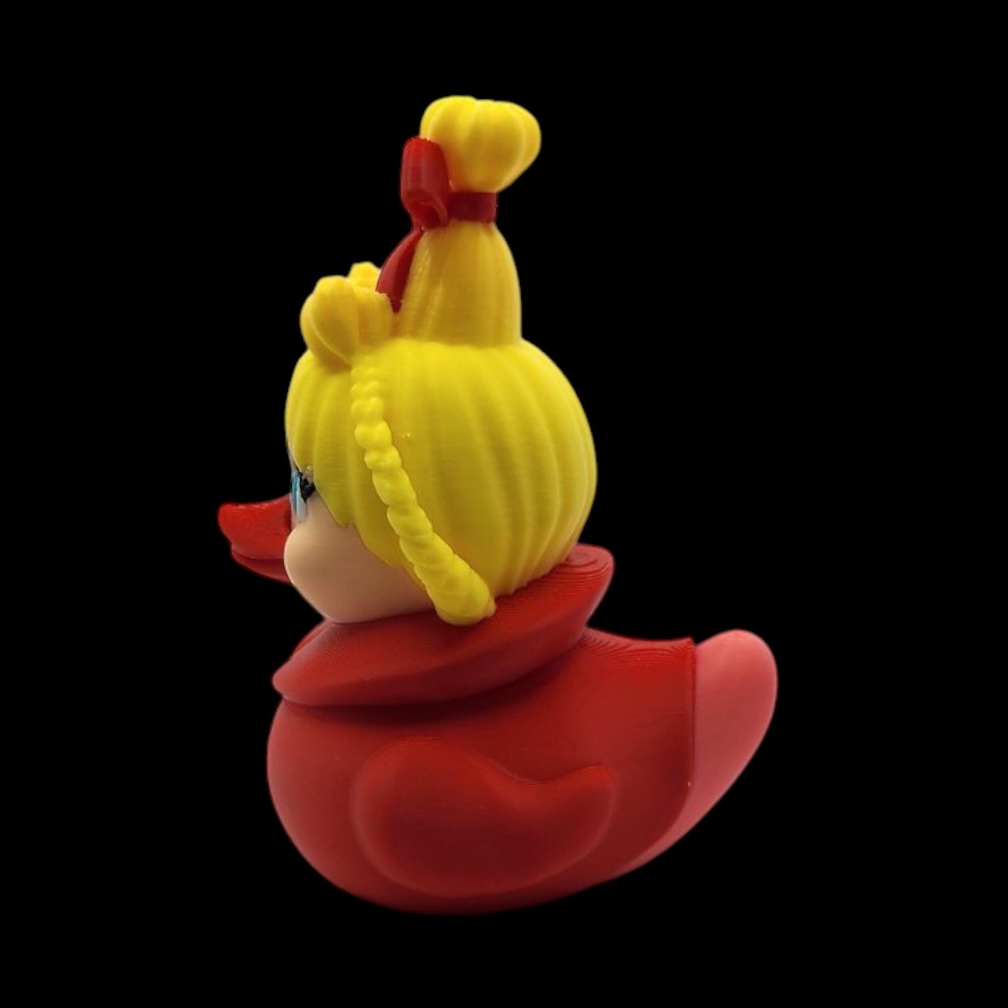 Cindy Lou Duck Christmas Decoration Holiday Bath Toy Collectible Whoville Character Red plastic Figure Grinch Theme Decor Bathtub Grinch Max - JM Designs