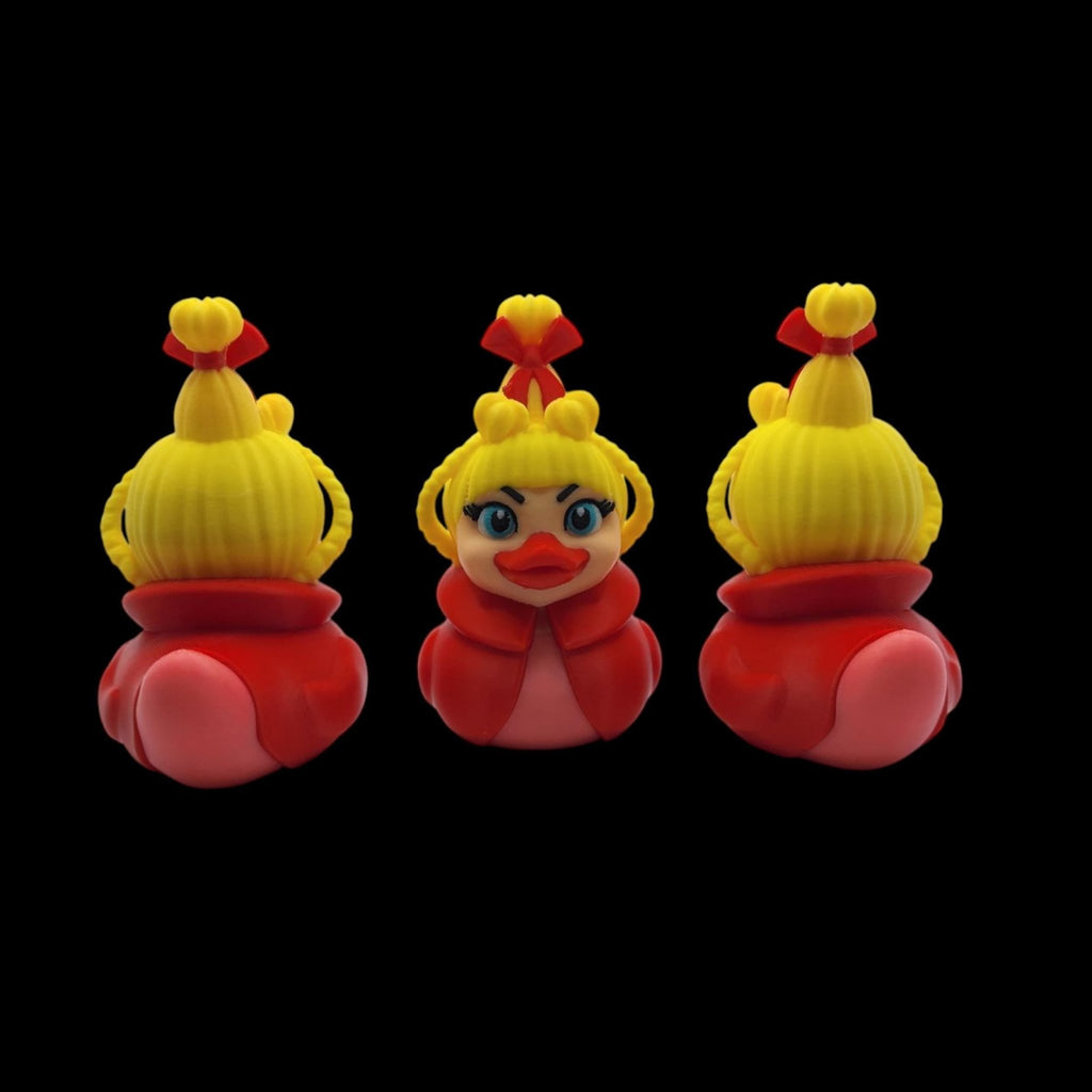 Cindy Lou Duck Holiday Bath Toy, 3D Printed Grinch Figure for Festive Decor - JM Designs