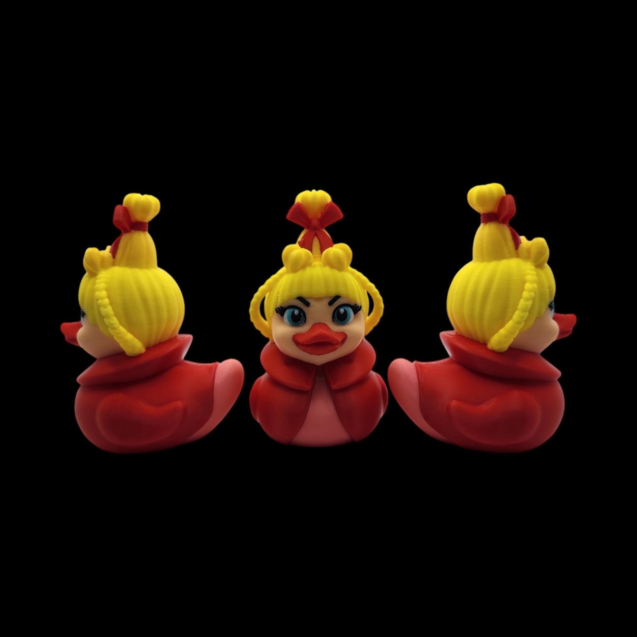 Cindy Lou Duck Holiday Bath Toy, 3D Printed Grinch Figure for Festive Decor - JM Designs