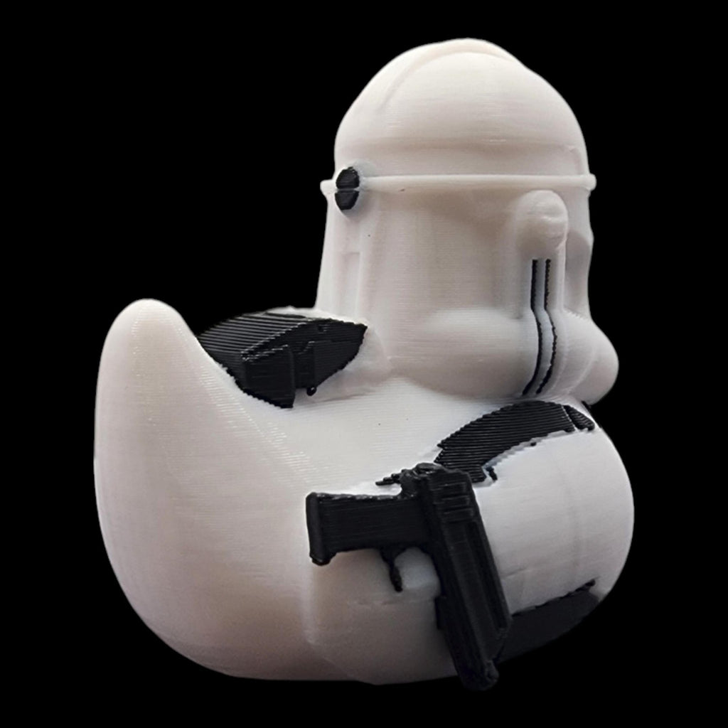 Clone Trooper Duck, 3D Printed Star Wars-Inspired Jeep & Cruise Decor - JM Designs