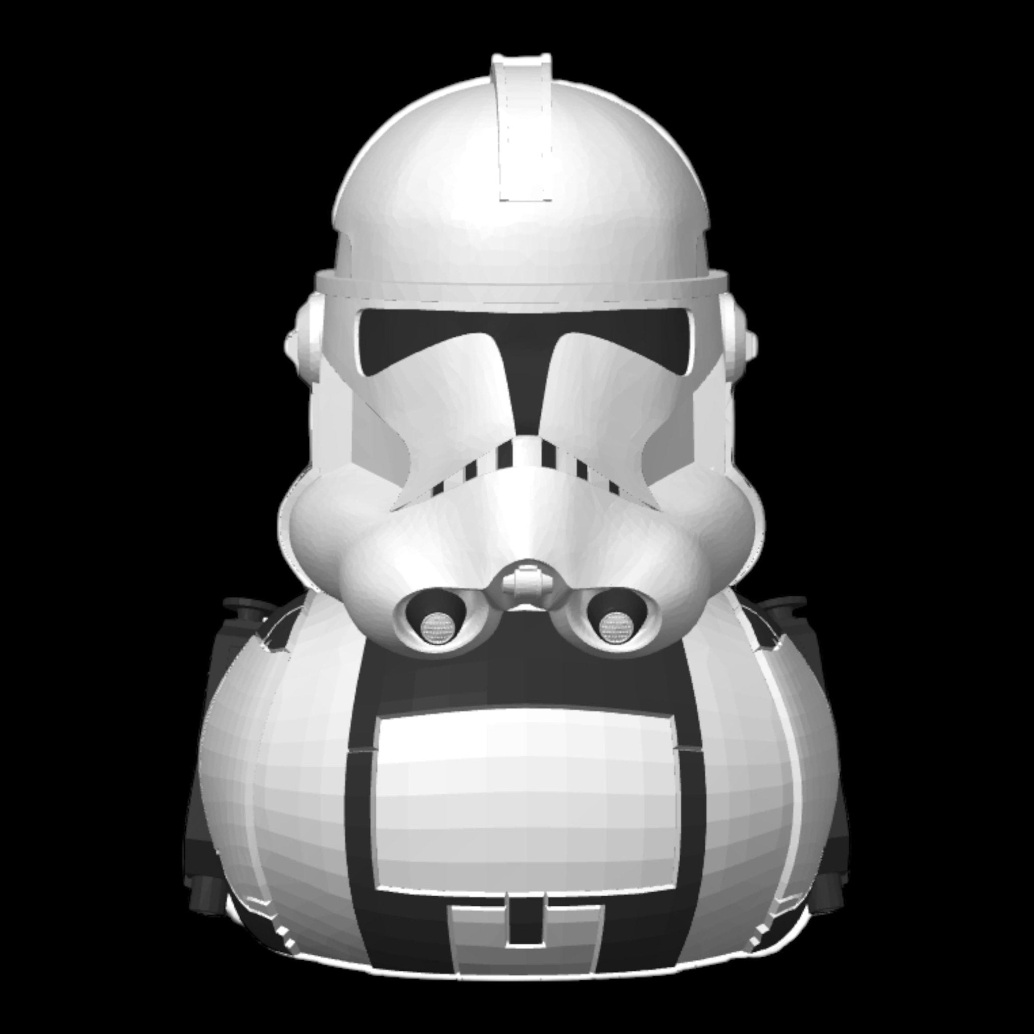 Clone Trooper Duck, 3D Printed Star Wars-Inspired Jeep & Cruise Decor - JM Designs