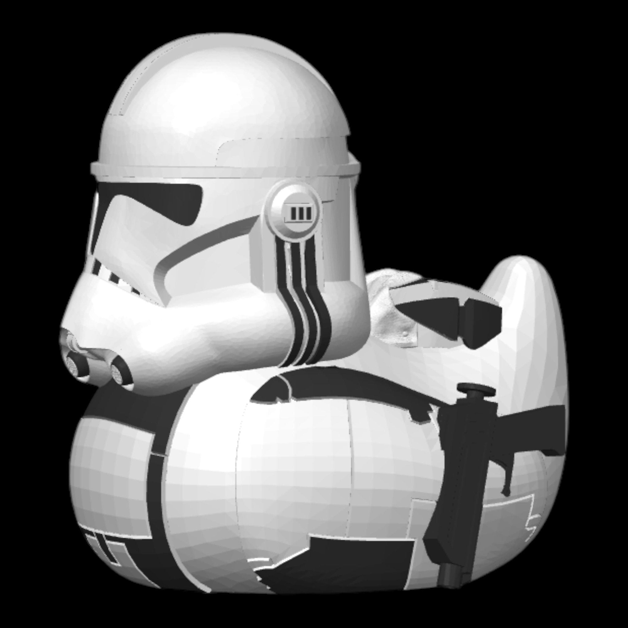 Clone Trooper Duck, 3D Printed Star Wars-Inspired Jeep & Cruise Decor - JM Designs
