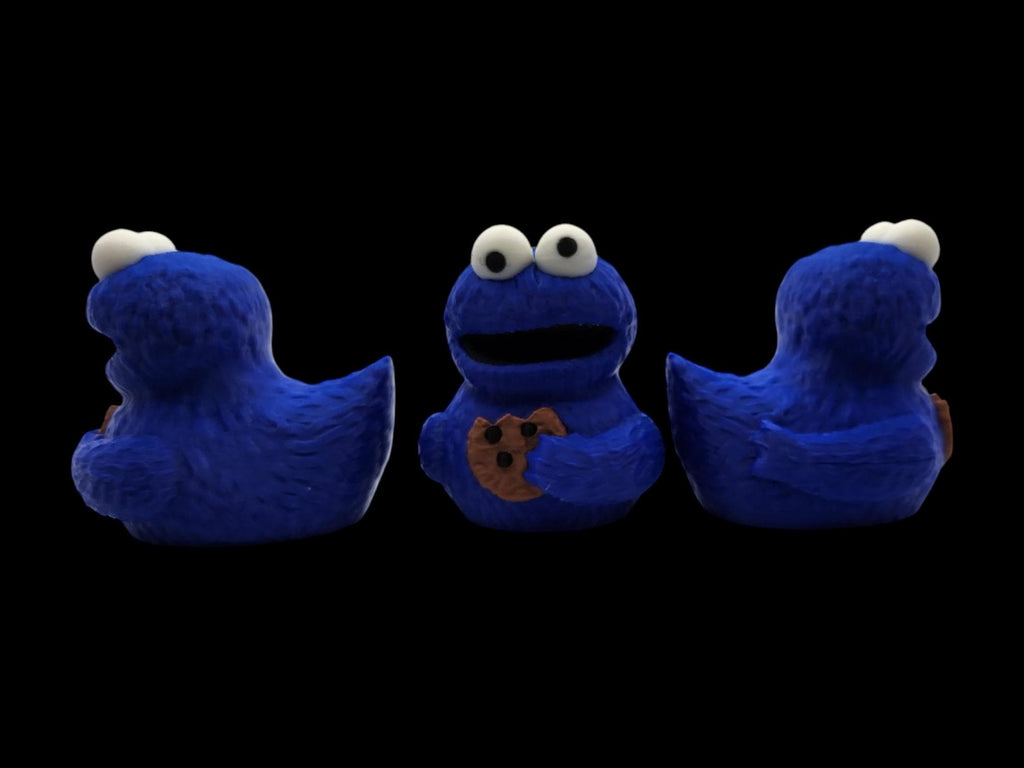 Cookie Inspired Monster Duck Car Dashboard Item Blue Design Sesame Street Character Gift Novel - JM Designs