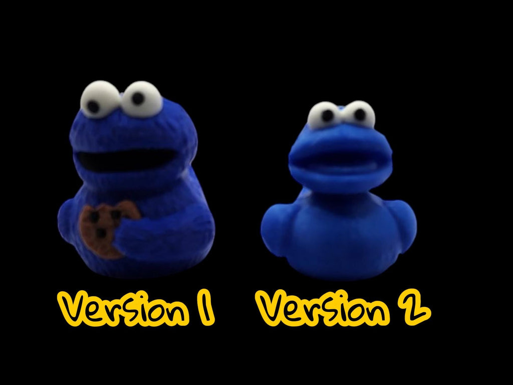 Cookie Inspired Monster Duck Car Dashboard Item Blue Design Sesame Street Character Gift Novel - JM Designs