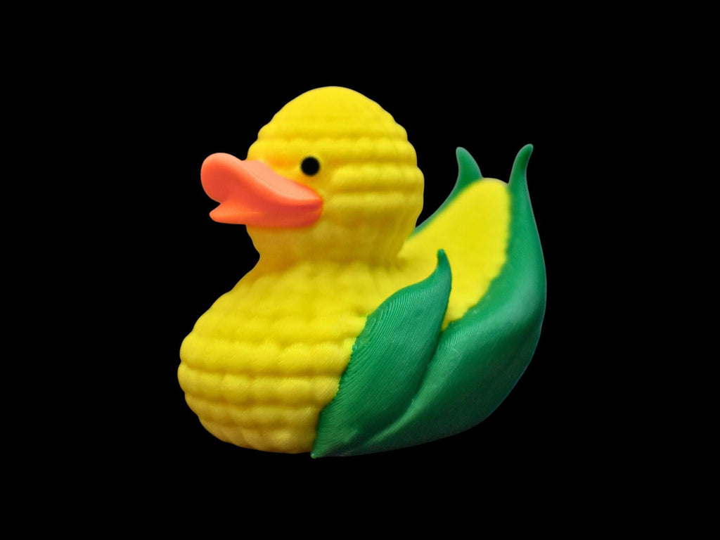 Corn Duck Miniature Figurine For Jeeps Dashboards Yellow Desk Decor Truck Figurine Corn Design - JM Designs