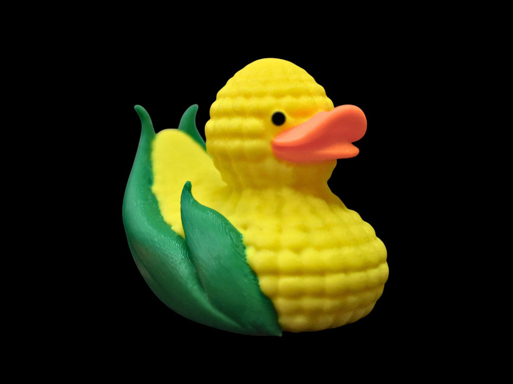 Corn Duck Miniature Figurine For Jeeps Dashboards Yellow Desk Decor Truck Figurine Corn Design - JM Designs