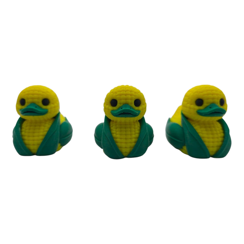 Corn Duck Miniature Figurine For Jeeps Dashboards Yellow Desk Decor Truck Figurine Corn Design - JM Designs