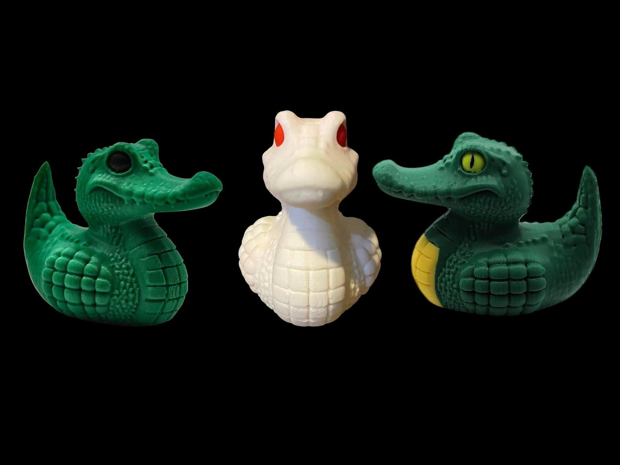 Crocodile Duck 3D Printed Creature Figure for Desk Decor - JM Designs