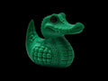 Crocodile Duck 3D Printed Creature Figure for Desk Decor - JM Designs
