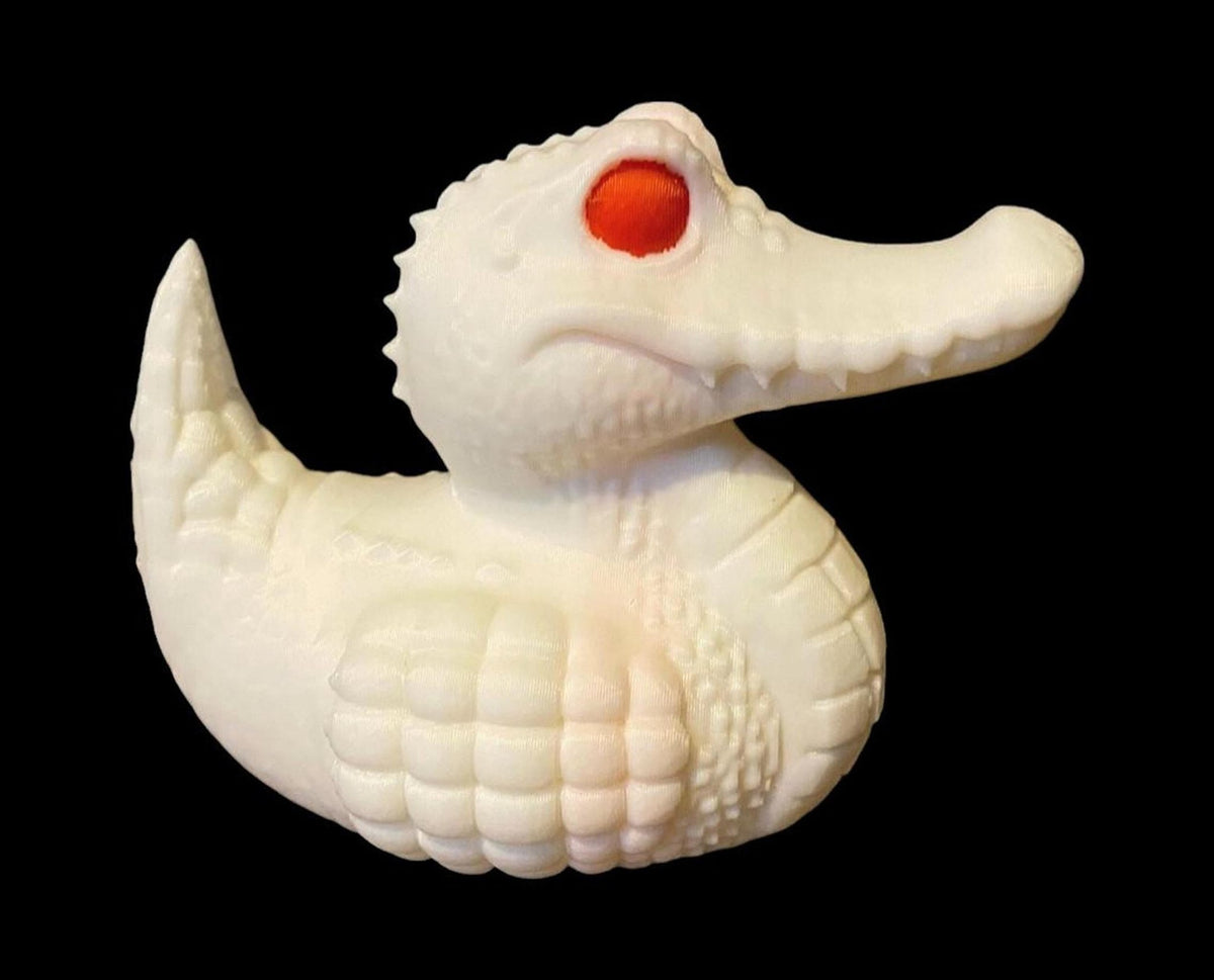 Crocodile Duck 3D Printed Creature Figure for Desk Decor - JM Designs