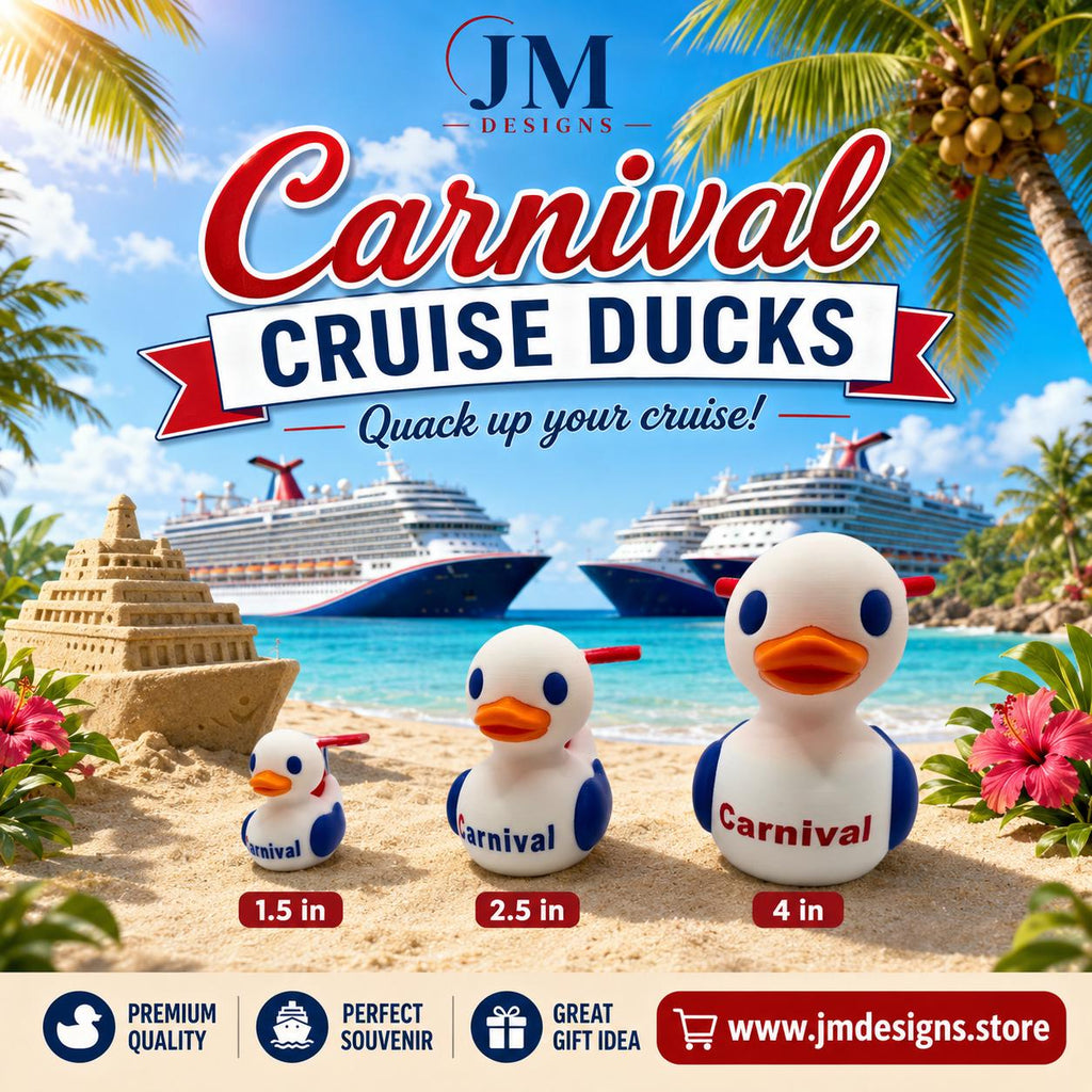 Cruise Ship inspired Duck Hide Game Collector Jeep Ducking Carnival Cruise With Name - JM Designs