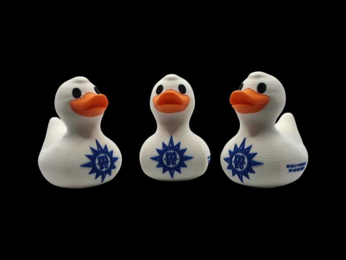Custom Cruise Duck with Personalized Ship Name, Nautical Vacation Souvenir - JM Designs