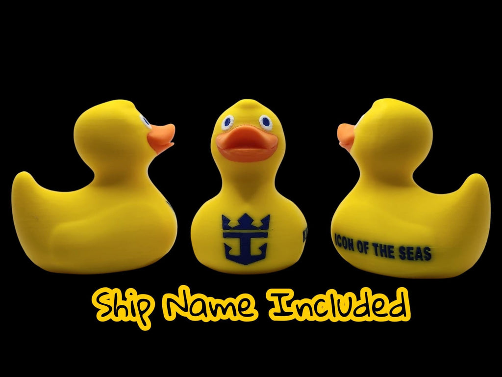 Custom Royal Caribbean Cruise Inspired Duck 3D Printed Travel Souvenir Display Nautical Themed - JM Designs